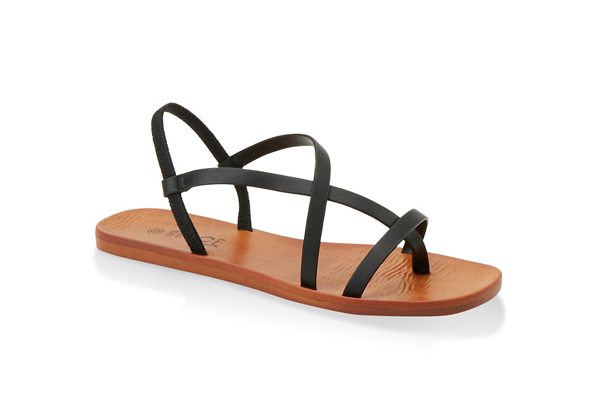 Toe Loop Strappy Sandals