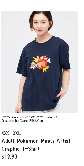 PDP4 - ADULT POKEMON MEETS ARTIST GRAPHIC T-SHIRT