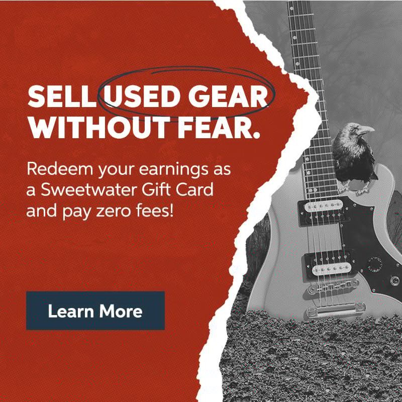 Zero Fees. Sell your used music gear here.