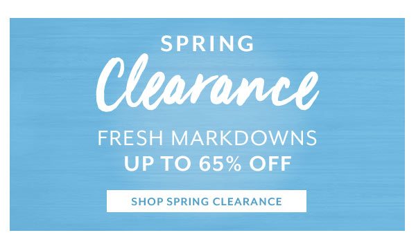 Spring Clearance