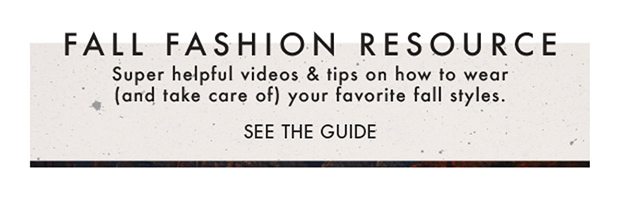 FALL FASHION RESOURCE