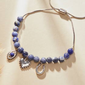 Sodalite Multicharm Bolo Bracelet | Shop Now