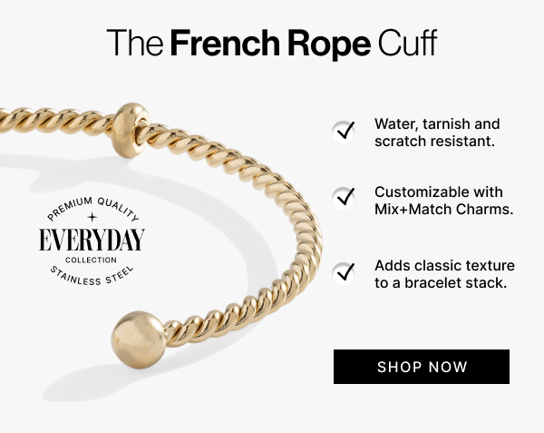 French Rope Cuff Interchangeable Base | Shop Now