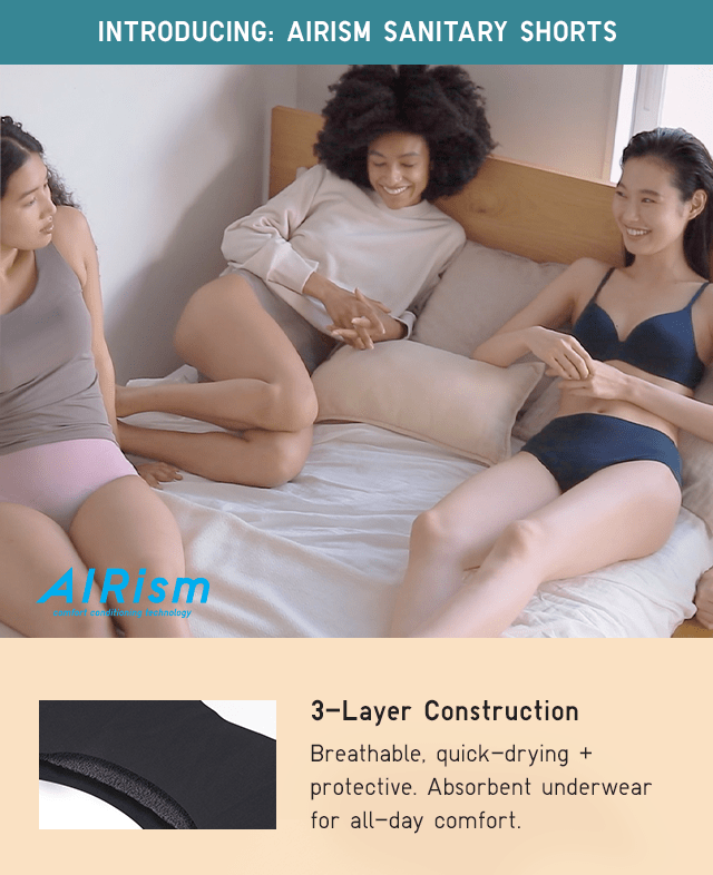 HERO - INTRODUCTING AIRISM SANITARY SHORTS