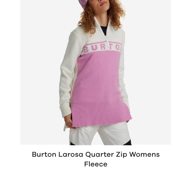 Burton Larosa Quarter Zip Womens Fleece