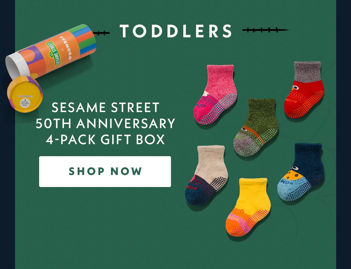 Toddlers | Sesame Street 50th Anniversary 4-Pack Gift Box | Shop Now