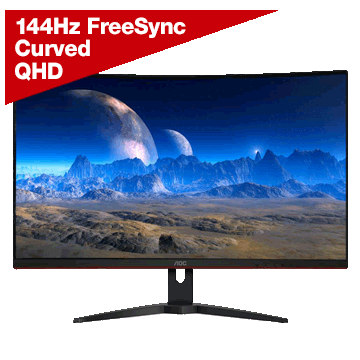 AOC CQ32G1 31.5 in. Quad HD 144Hz HDMI DP FreeSync Curved Gaming LED Monitor