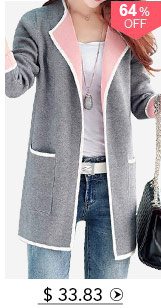 Long Sleeve Open Front Grey Cardigan