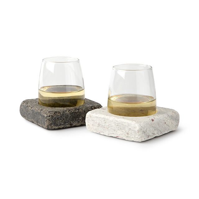 Wine Chilling Coasters with Glasses - Set of 2