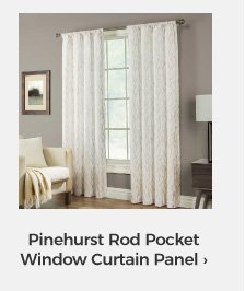 Pinehurst Rod Pocket Window Curtain Panel