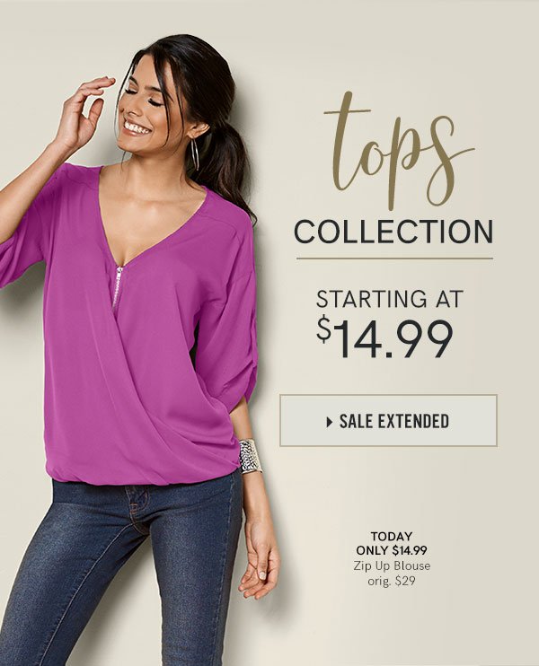 Tops Collection Starting At $14.99 - Shop Our Tops!