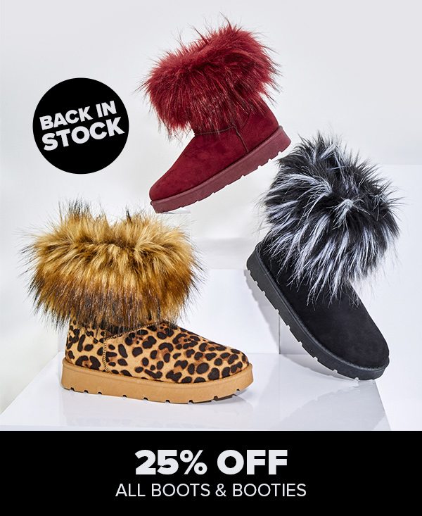 25% Off All Boots & Booties