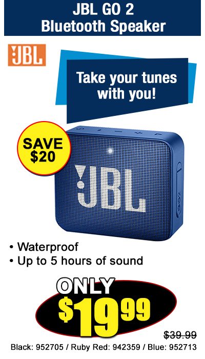 JBL GO 2Bluetooth Speaker