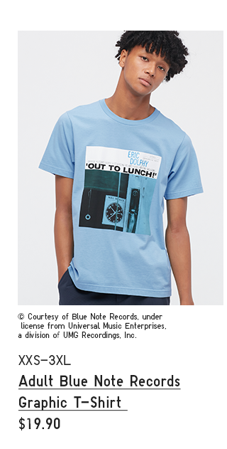 PDP3 - ADULT BLUE NOTE RECORDS GRAPHIC T-SHIRT