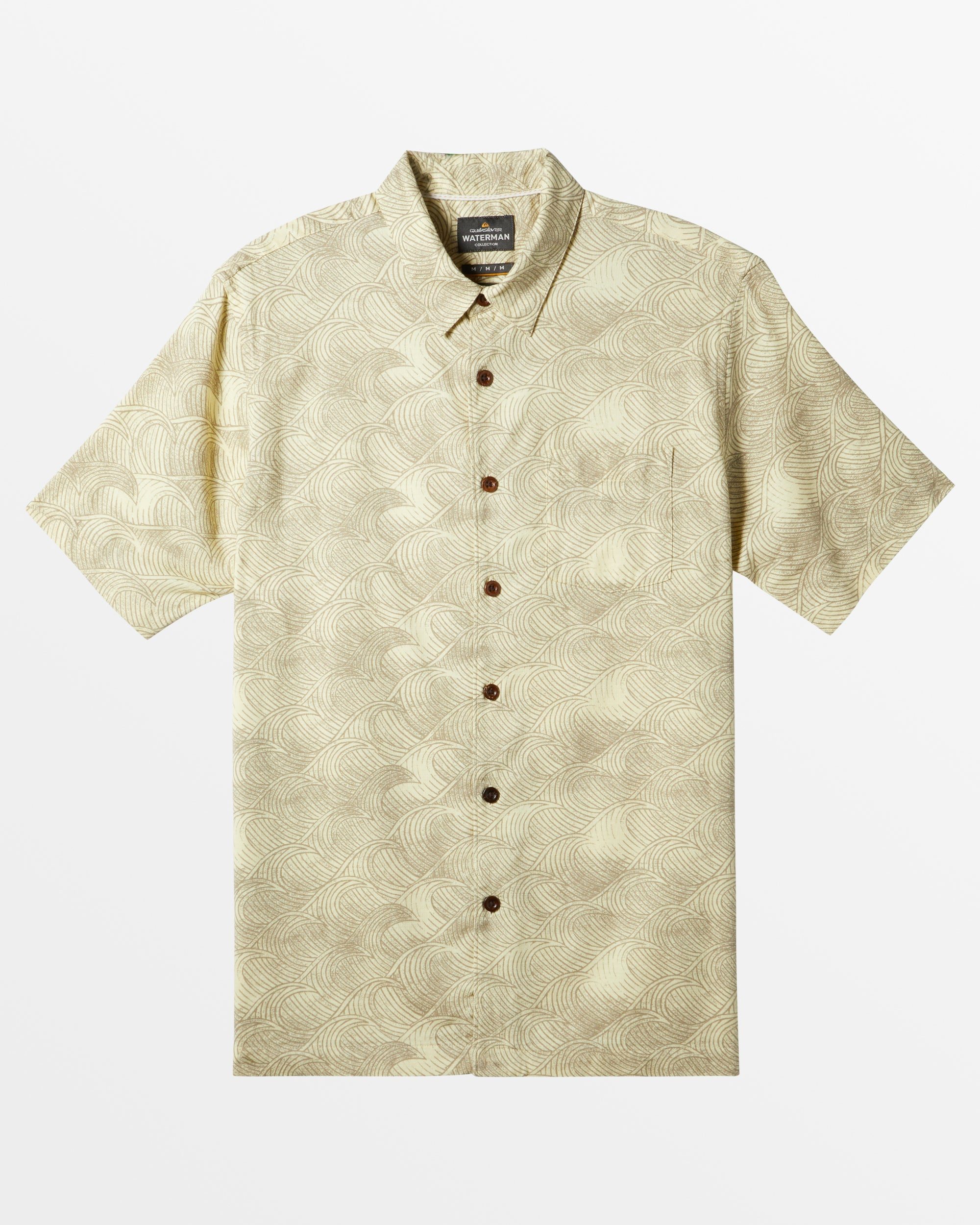 Image of Waterman High Tide Short Sleeve Shirt - Double Cream High Tide Woven