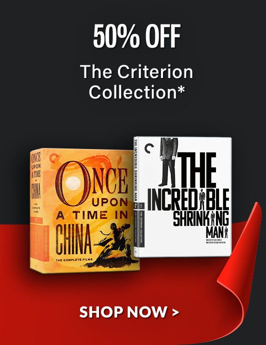 50% Off The Criterion Collection* - SHOP NOW