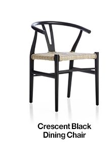 Crescent Black Dining Chair