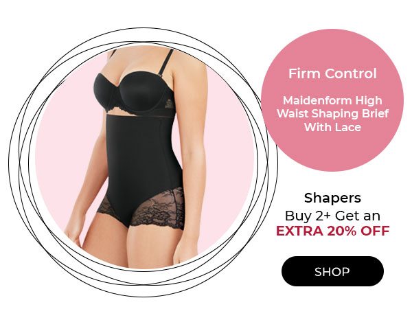 Maidenform High Waist Shaping Brief With Lace