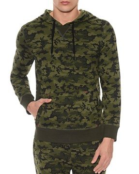 Camouflage Terry Pullover Hoodie Lounge Sweatshirt