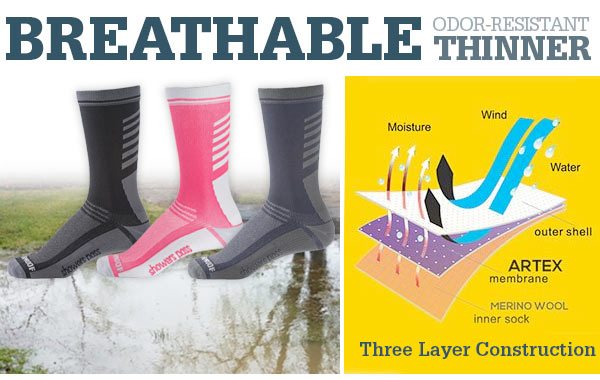 Breathable, Odor-Resistant, Thinner
