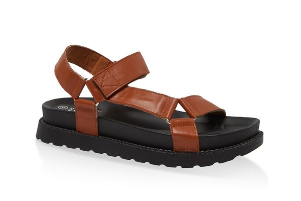 Velcro Strap Footbed Sandals