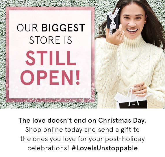 Our Biggest Store is Still Open! Shop Online for Your Post-Holiday Celebrations