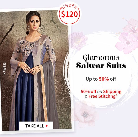 Salwar Suits under USD120.Shop!