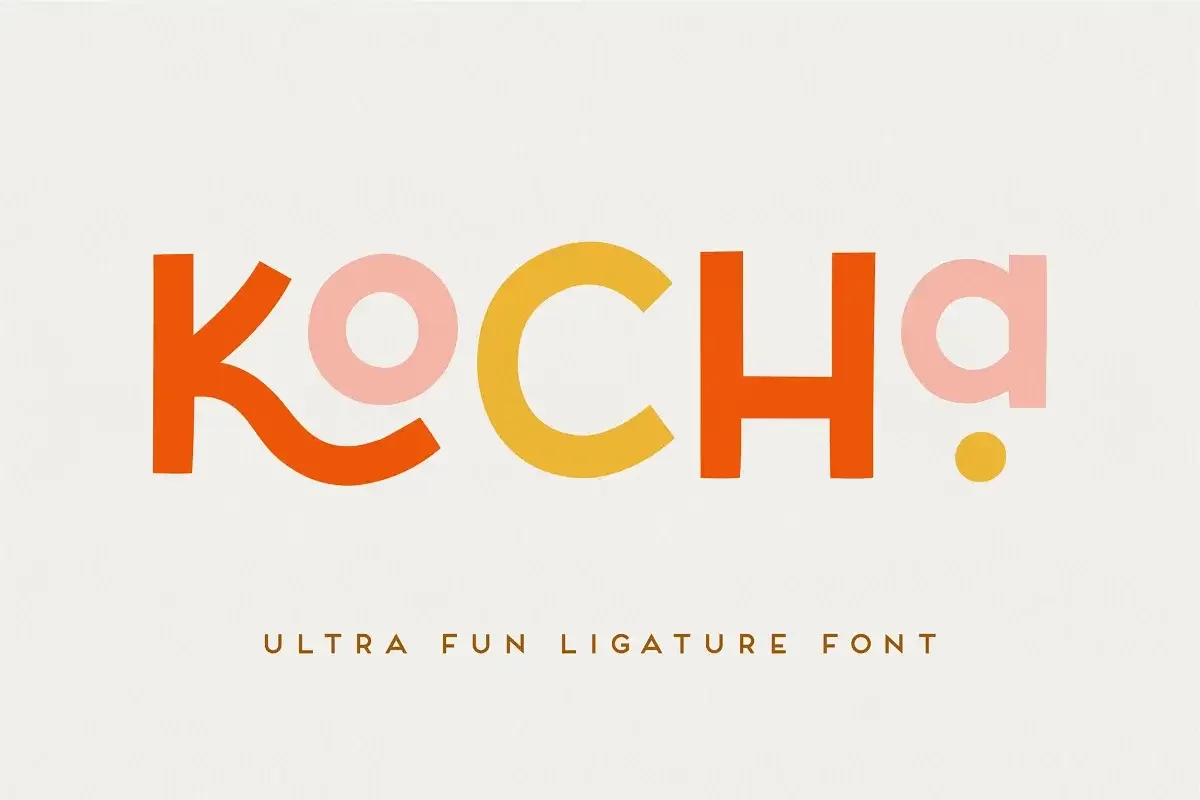 Kocha - Playful Ligature Font  