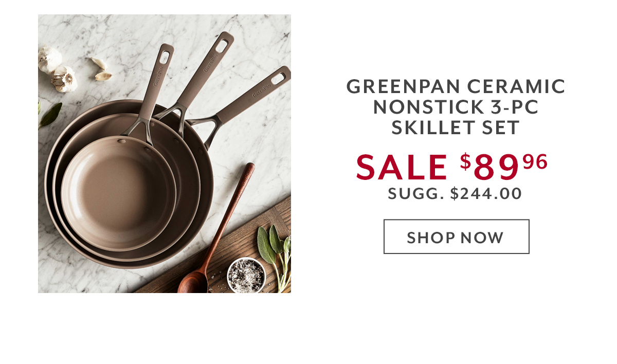 Greenpan Ceramic Nonstick 3-PC Skillet Set