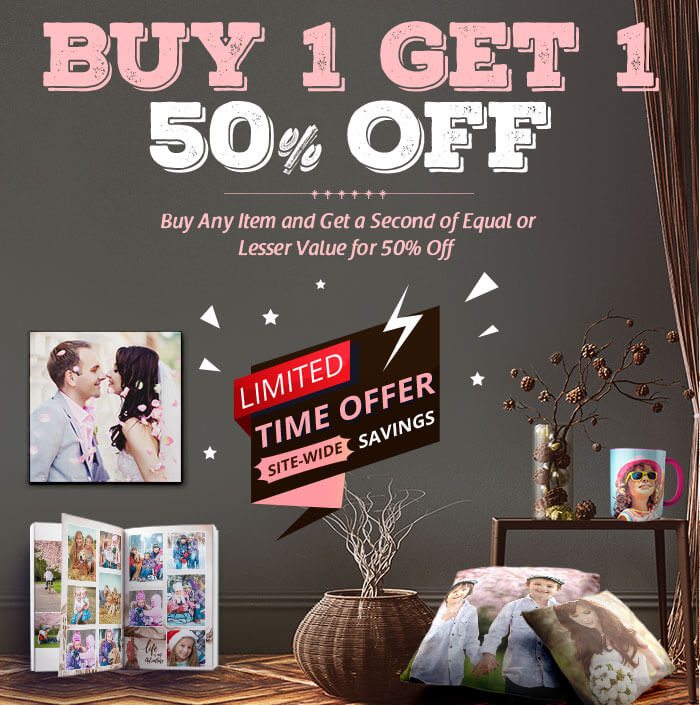 Buy 1 Get 1 50 OFF Buy Any Item and Get a Second of Equal or Lesser Value for 50% Off