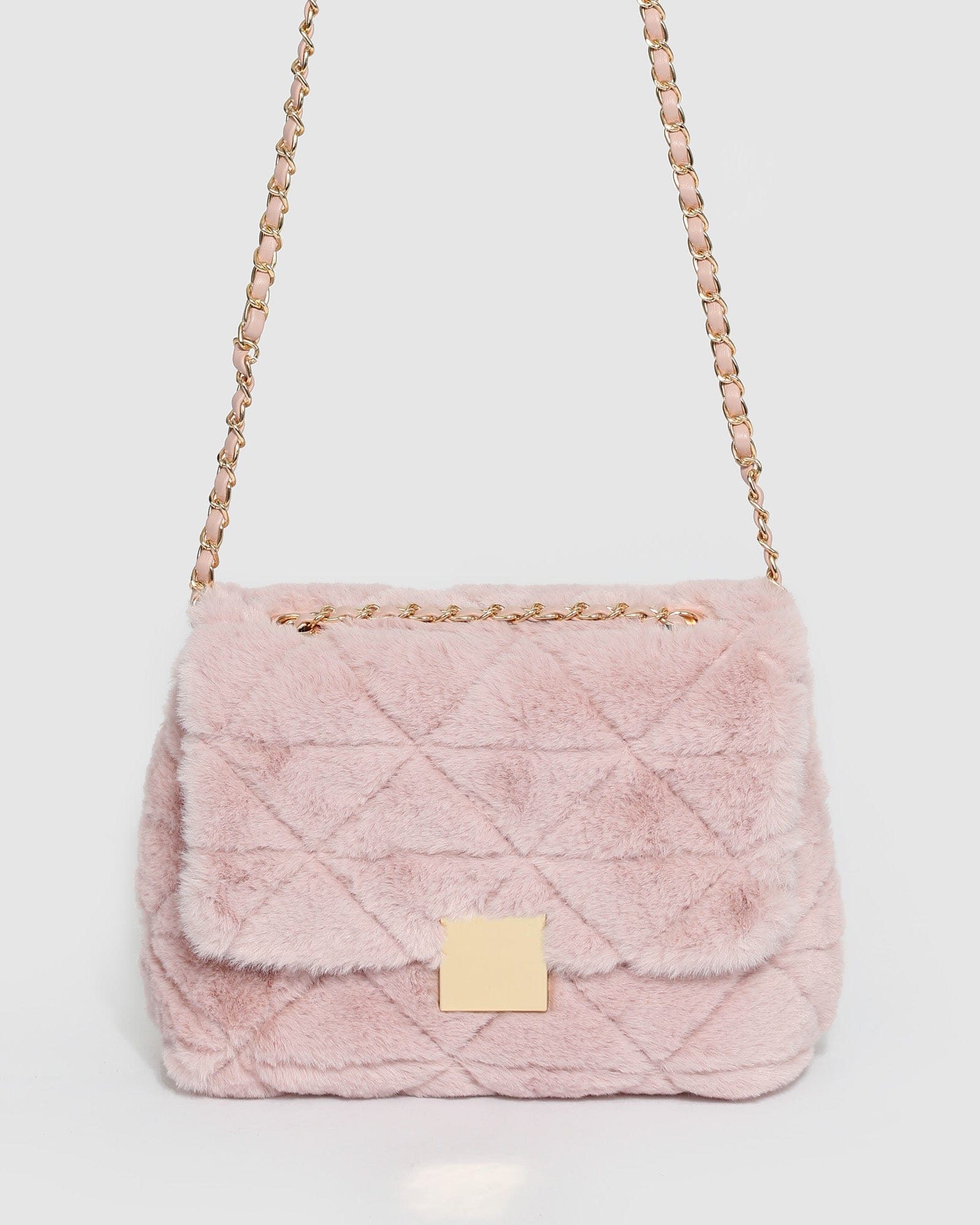 Image of Pink Lianna Fur Bag