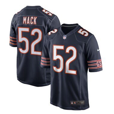 Nike Khalil Mack Chicago Bears Navy Game Jersey