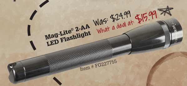 Mag-Lite® 2-AA LED Flashlight Was: $24.99 What a deal at: $15.99