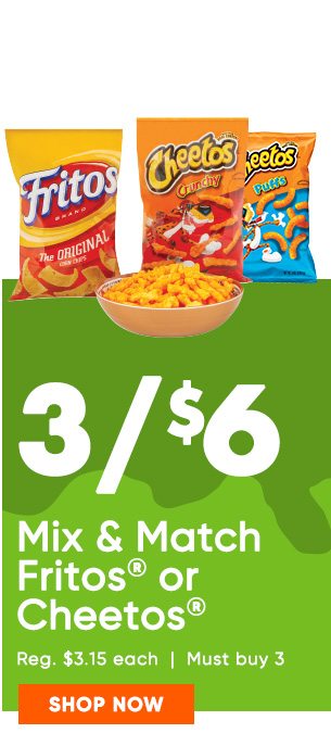 3/$6 Fritos or Cheetos