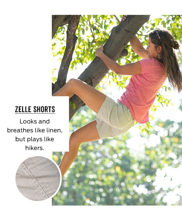 Zelle Shorts | Looks and breathes like linen, plays like hikers >