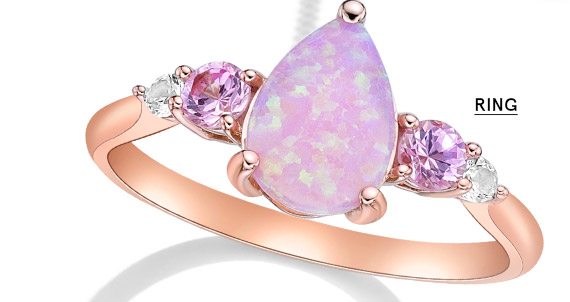 Pink Opal ring