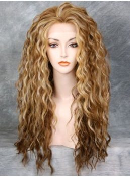 Long Wavy Synthetic Hair Lace Front Women Wigs 24 Inches