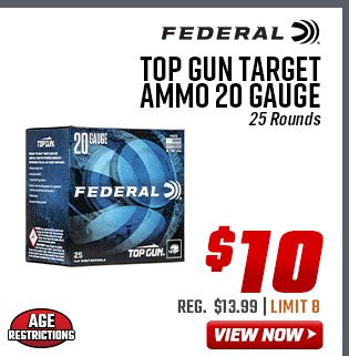 Federal Top Gun Target Ammo 20 Gauge