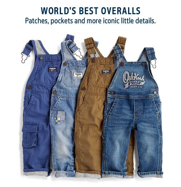 WORLD'S BEST OVERALLS | Patches, pockets and more iconic little details.