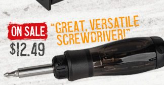 14-in-1 Extendable 36T Ratcheting Multi-Bit Screwdriver with 13 Bits. ON SALE $12.49. 