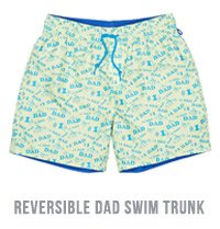 REVERSIBLE DAD SWIM TRUNK