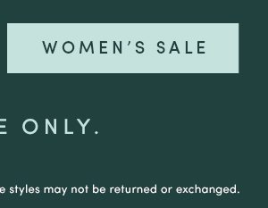 WOMEN'S SALE | ONLINE ONLY