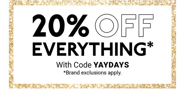 20% Off Everything