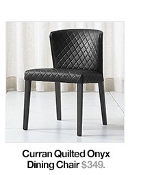 Curran Quilted Onyx Dining Chair