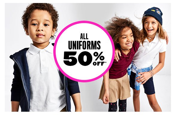 All Uniforms 50% Off