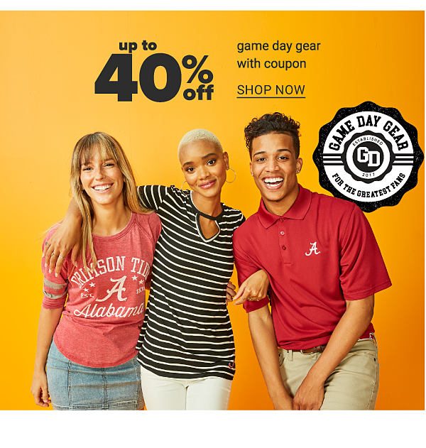 Up to 40% off Game Day Gear with Coupon - Shop Now