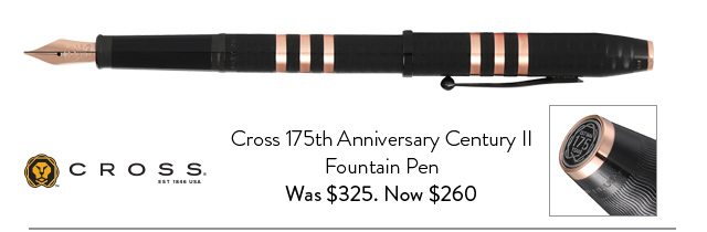 Shop Cross 175th Anniversary Century II Fountain Pen