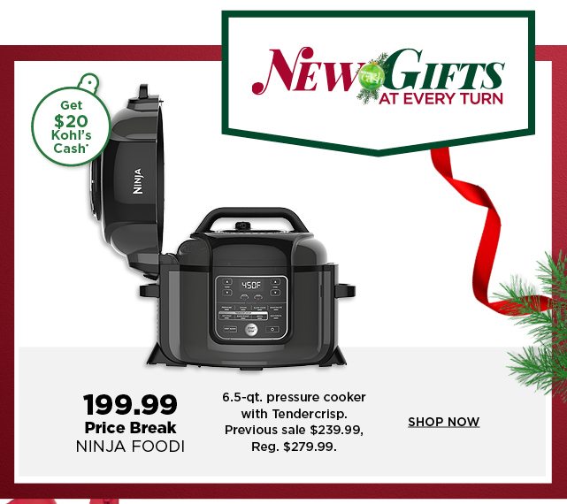 199.99 ninja foodi 6.5 quart pressure cooker with tendercrisp. Shop Now.