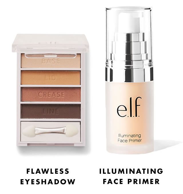 Flawless Eyeshadow, Illuminating Face Primer