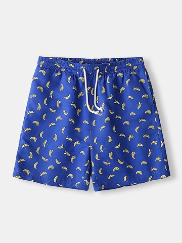 Banana Pattern Swim Shorts